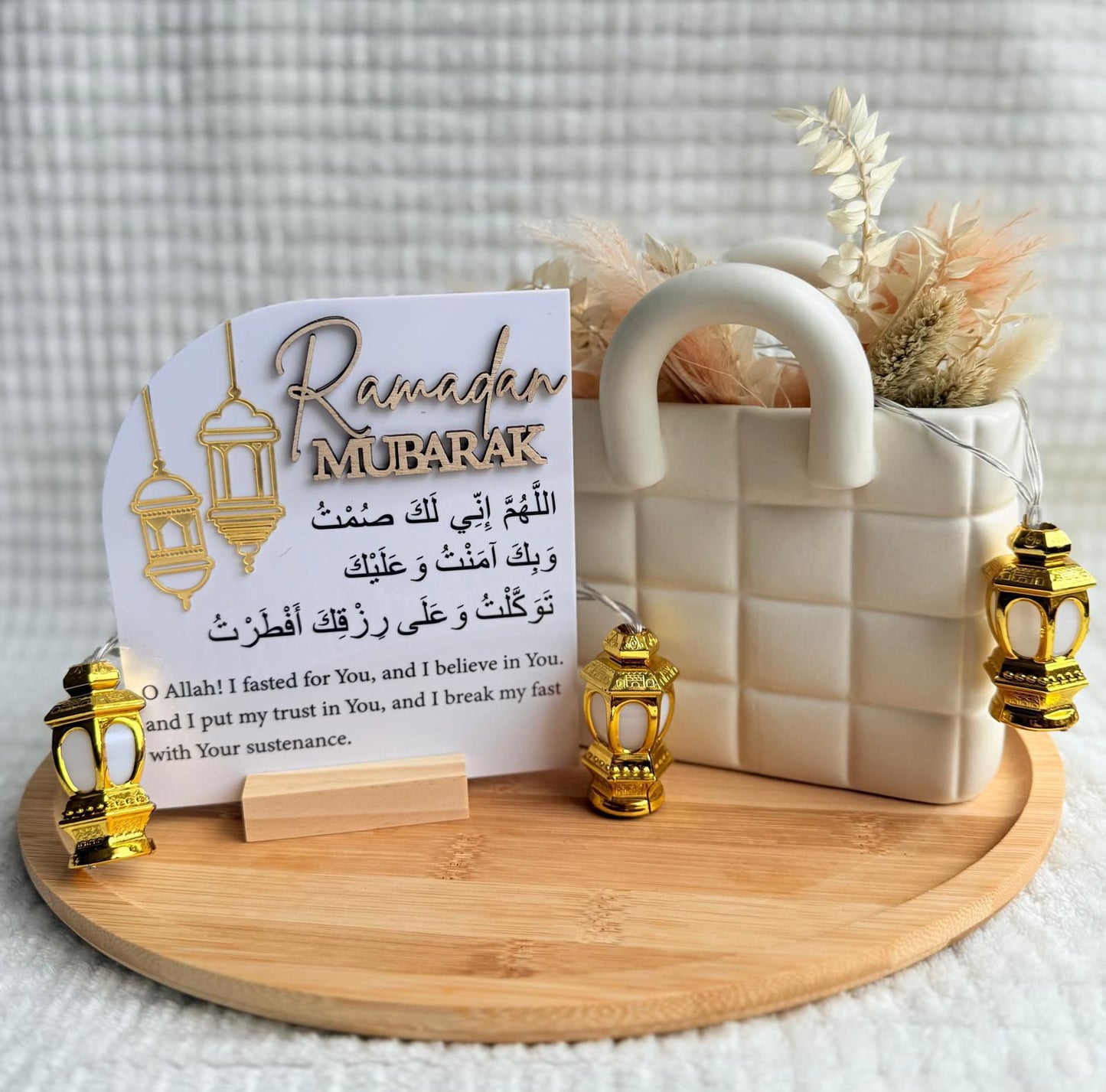 Ramadan Mubarak houder